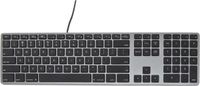 Matias Macland MATIAS USB Toetsenbord US-Engels, QWERTY, Mac Spacegrau Beleuchtet, USB-Anschluss