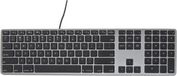 Matias Macland MATIAS USB Toetsenbord US-Engels, QWERTY, Mac Spacegrau Beleuchtet, USB-Anschluss