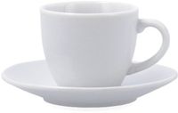 Quid Kopje met schoteltje Quid New Renova Wit Keramisch 90 ml (6 Stuks)