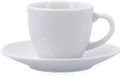 Quid Kopje met schoteltje Quid New Renova Wit Keramisch 90 ml (6 Stuks)
