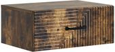 vidaXL Muurbevestigde Nachttafel Gerookt eiken 49 x 34,5 x 20 cm