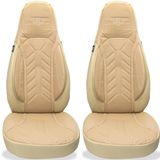 Bremer Sitzbezüge Autostoelhoezen voor BMW 2er Bj 2013-21 – Stoelhoezen voor bestuurder en passagier in Beige