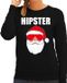 Bellatio Decorations Shoppartners Bv Foute Kerst sweater / kersttrui Hipster Santa zwart voor dames XL