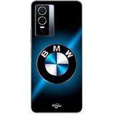 BMW Hoesje voor Vivo Y76 5G met BMW-logo, zwart en glanzend blauw