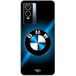 BMW Hoesje voor Vivo Y76 5G met BMW-logo, zwart en glanzend blauw