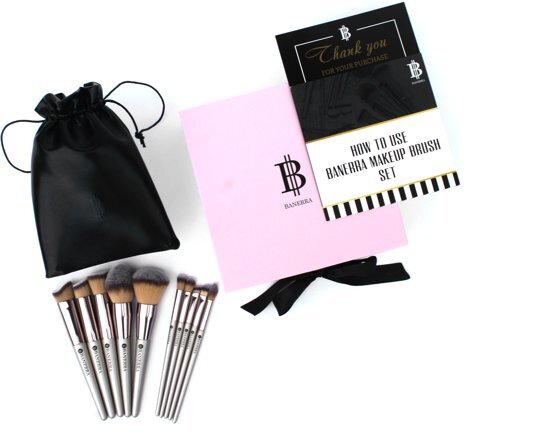 Banerra Pink Makeup Brush Set