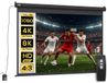Homcom Gemotoriseerd projectorscherm, 84 inch, 4:3 4K HD, zwart | Projectiescherm voor tv en thuisbioscoop, wand- of plafondmontage, bedieningspaneel, afstandsbediening