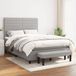 Maison Exclusive - Lit boxspring avec matelas, gris clair, 140 x 200 cm, textile