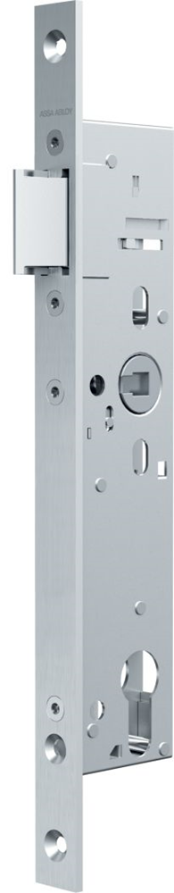 ASSA ABLOY N1505 Cilinderloopslot | DM35mm | PC 92mm | krukgat 8mm | voorplaat RVS 20x270mm rechthoekig | zamac vernikkelde dagschoot | DR 1+3/2+4