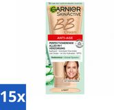 Garnier SkinActive BB Cream Light Anti-Aging Getinte Dagcrème 50 ml - 15 Stuks