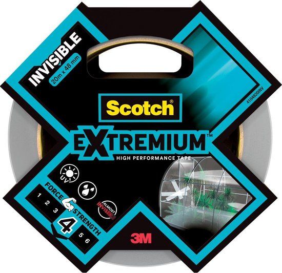 3M Scotch Extremium Invisible Tape - 48mm x 20m - Transparent