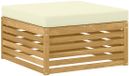 vidaXL - Voetenbank - Massief Acacia Hout - Wit