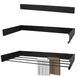 Étendage mural pliable - 6 m de longueur de séchage - Aluminium - Max 25 kg - 100 cm - Noir