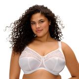 Elomi Cate 4030 Beugel Volledige Cup Gestreepte Ondersteunende BH, Wit, 90L