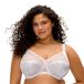 Elomi Cate 4030 Beugel Volledige Cup Gestreepte Ondersteunende BH, Wit, 90L
