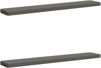 vidaXL - 2-delige - Coussin de banquette - VUGHT - 2 - st - 100% - Polyester - Gris