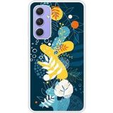 Samsung Galaxy A54 Sea flowers verstevigd hoesje met sublimatie bedrukking