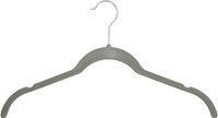 Amazon Basics fluwelen hemd/kledinghangers, verpakking van 30 stuks, grijs