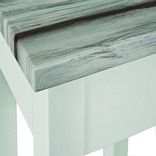 Haku-Möbel Console - 30 x 30 x 61 cm - Wit/Maritimo Grenen