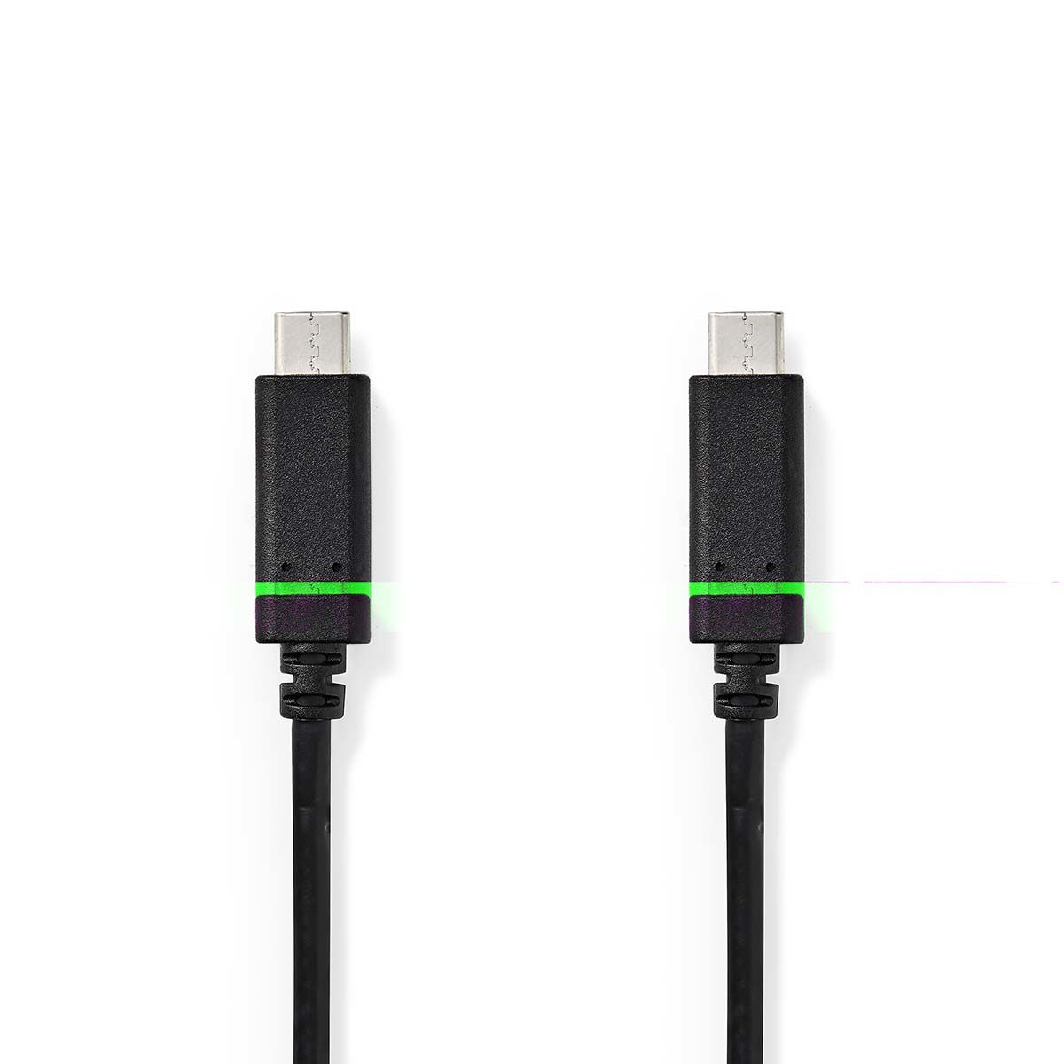 Nedis CCGB64700BK20 USB-kabel USB 3.2 Gen 1 (3.1 Gen 1) 2 m USB C Zwart