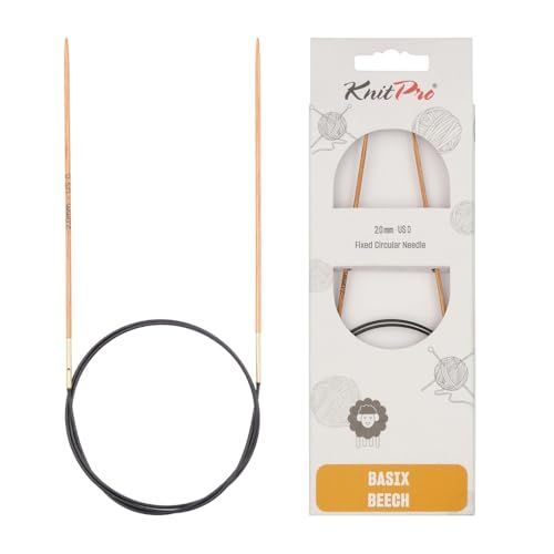 KnitPro Basix Beuken Rondelles 2,0 mm/100 cm - Houten Breinaalden