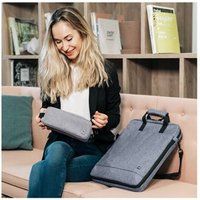 DICOTA Eco Motion - Beschermhoes voor mobiele accessoires - hergebruikt pet-polyester - lichtgrijs