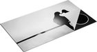 Chefcare Inductie Beschermer Twee Silhouet Vogels in een Hart Vorm - Zwart Wit - 95x55 cm