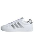 adidas Grand Court 3.0 Schoenen Junior uniseks kinderen, Ftwr White/Silver Met./Silver Met., 36 2/3 EU