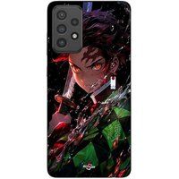 Maniacase Coque Pour Samsung Galaxy A73 Demon Slayer Tanjiro Kamado énervé manga anime