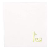 100 Eco-Bamboo 100 stuks - servetten 70 g/m², 20 x 20 cm, wit, bamboe