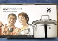 WMF ProfiSelect steelpan, roestvrij staal, 16 cm, geschikt voor alle warmtebronnen, zilver
