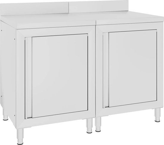 vidaXL Werktafelkast - 120x60x96 cm - Roestvrij Staal