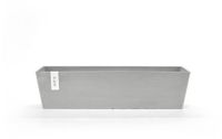 Ecopots Bruges 80 - White Grey - 80,8 x 20 x H20,3 cm - Rechthoekige witgrijze bloempot / plantenbak