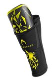 HO Soccer Rebel scheenbeschermers met panty, uniseks, volwassenen, zwart/limoen, L