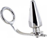METAL HARD Cock Ring With Plug Anal 50 X 50mm