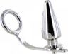 METAL HARD Cock Ring With Plug Anal 50 X 50mm