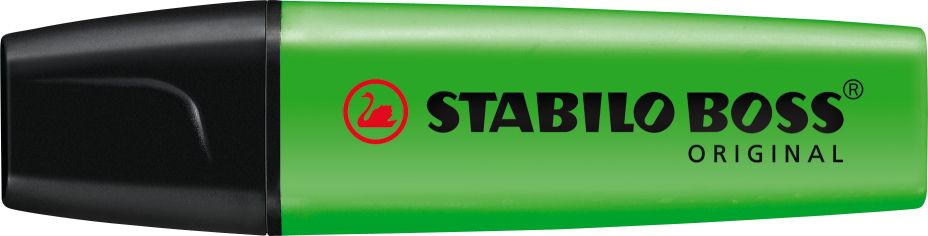 Stabilo Boss Original - Markeerstiften - 10 stuks - Zwart/Groen