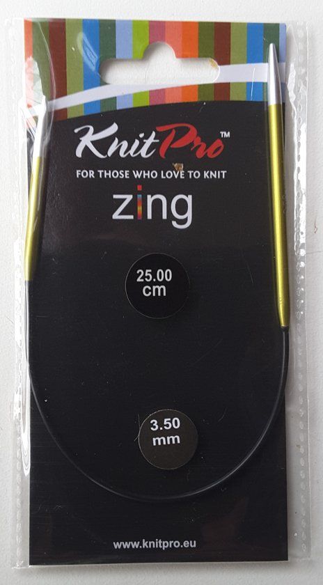 KnitPro Zing Rondbreinaalden 3.50mm en 25.00cm