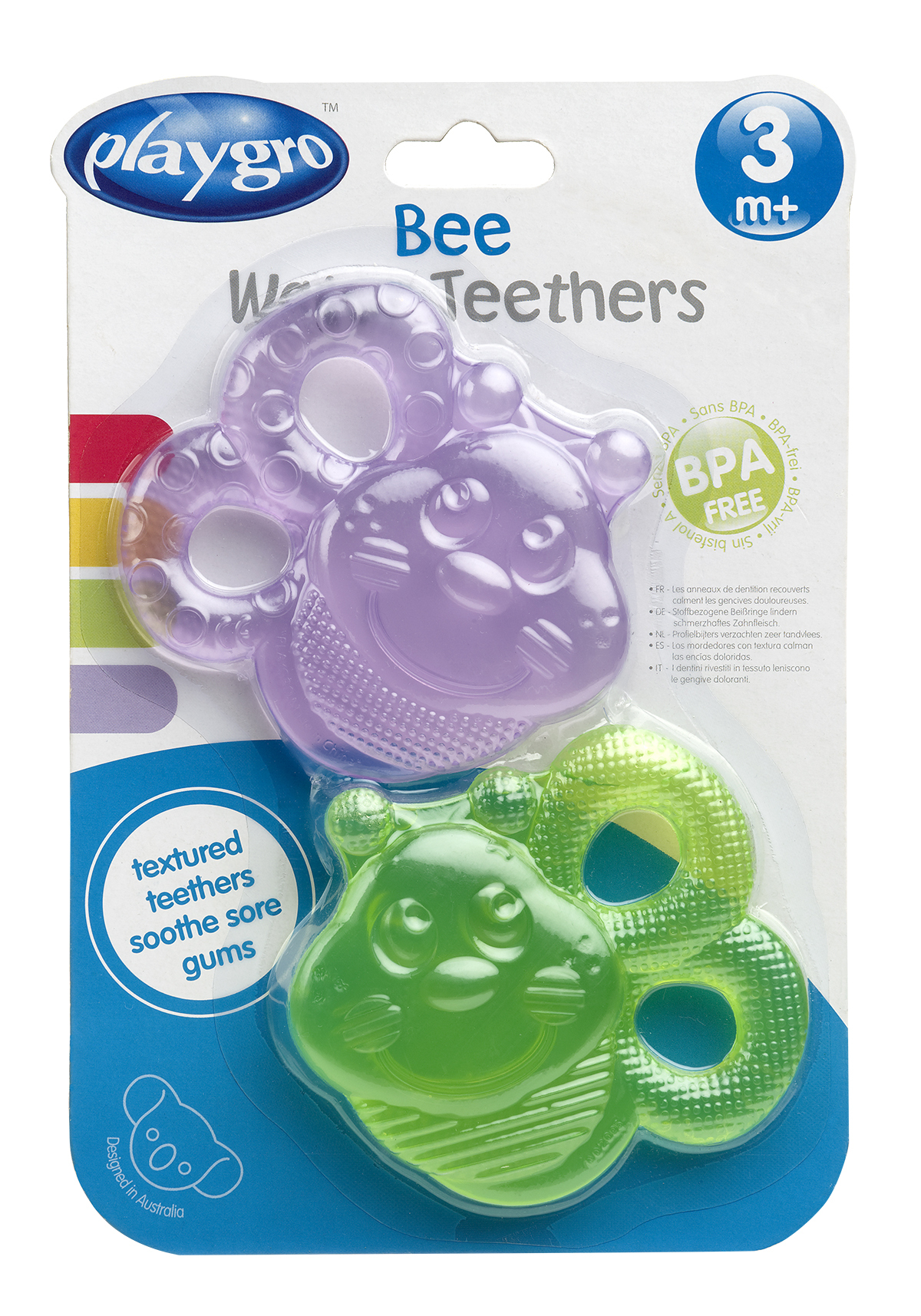 Playgro Water Teether Bee X2