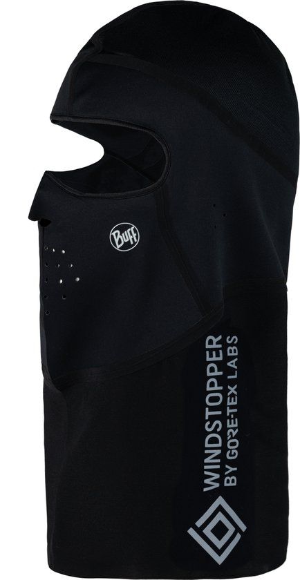 BUFF® Windproof Balaclava SOLID BLACK S/M - Unisex - Zwart