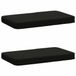 vidaXL - 2-delige - Coussin de banquette - VUGHT - 2 - pièces - 100% - Polyester - Noir