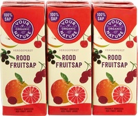Your Organic Nature Rood fruit sap 6pack bio 6 x 200ml