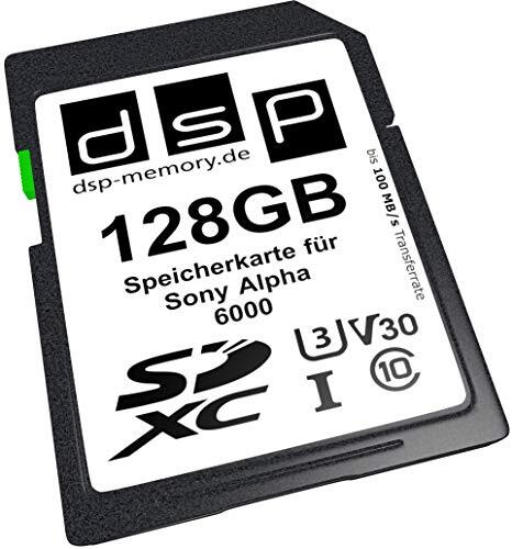 DSP Memory 128 GB Professional V30 geheugenkaart voor Sony Alpha 6000 digitale camera