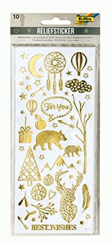Folia 12911 - reliëf - sticker Kerstmis II - 10 vellen