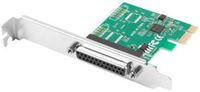 Lanberg PCI Express Adapter DB25 Kaart voor Laptopcomputer Track Low Profile