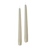 Cereria di Giorgio Risthò Taupe Taper Candles for Candle Holders, Wax, 2.2 x 25 cm
