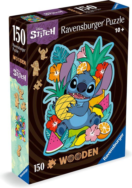 Ravensburger Houten Puzzel Disney Stitch - 150 Stukjes