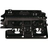 J95 Lampe Noir Plaque de montage croisée tridimensionnelle réglable