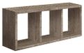 Homemania Tristano Wandrek, voor woonkamer, slaapkamer, kantoor, MDF, eiken, mokka 70 x 30 x 15,5 cm
