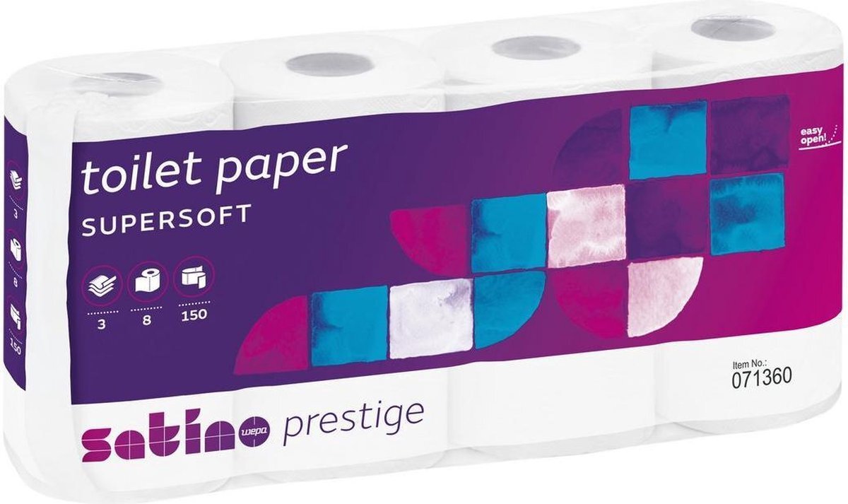 Satino Satino Toiletpapier - 8 rollen - 3 laags - extra zacht